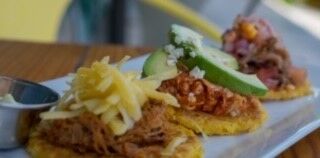 Artisan Cachapas pernil - carne mechada and pollo.jpg